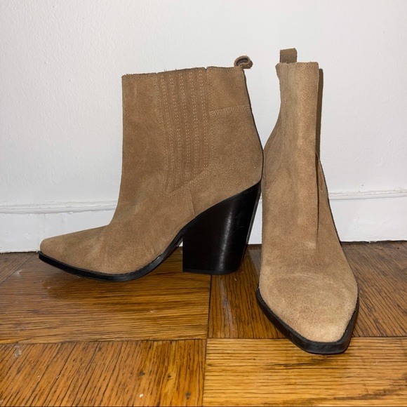 Kendal and Kylie Western Suede Boot Size 9 - Picture 4 of 4
